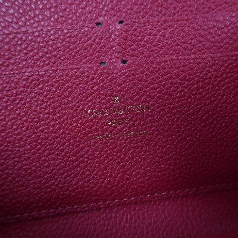 LOUIS VUITTON LV GHW Long Wallet M63691 Monogram Empreinte Pink