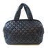 CHANEL Quilted CC SHW Coco Cocoon Shoulder Tote Bag Handbag Nylon Black