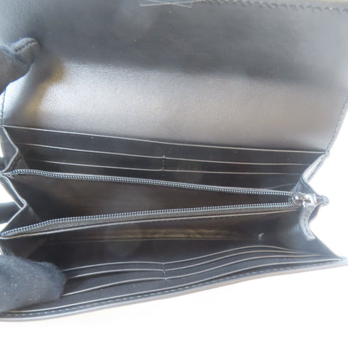 GUCCI GG SHW Long Wallet 309163 Calfskin Leather Black