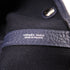 HERMES PHW Garden Party PM Handbag Canvas Navy Black