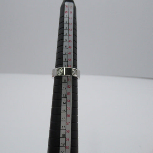 CARTIER Love Ring 6 Diamond Ring 18K White Gold US#5.5 Cartier #50 7.7g