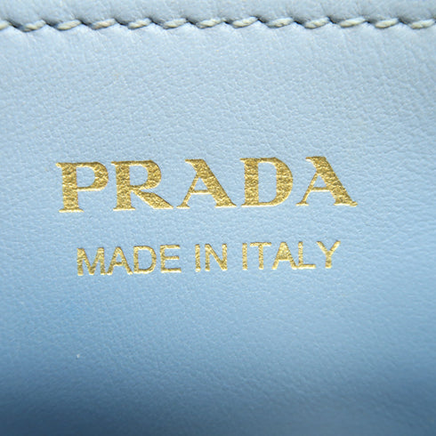 PRADA SHW Shoulder Bag 2 Way Bag 1BA156 Saffiano Leather Light Blue