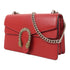 GUCCI GG Chain Shoulder Bag 400249 Calfskin Leather Red