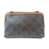 CELINE GHW Chain Shoulder Bag Pouch PVC Coated Canvas Brown