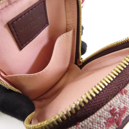 LOUIS VUITTON LV GHW Carmera Case Shoulder Bag M60001 Monogram Mini Red