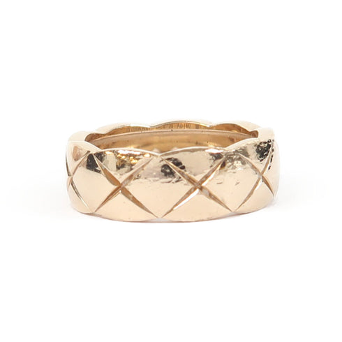 CHANEL CC Coco Crush Ring 18K Pink Gold/Diamond US#6.75