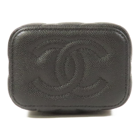 CHANEL Quilted CC GHW Chain Shoulder Bag AP3375 Caviar Leather Black