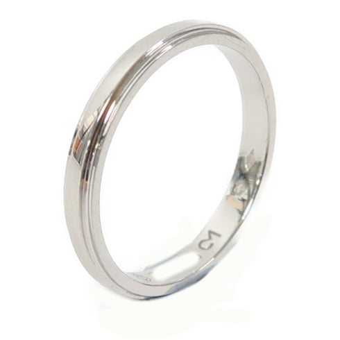 CARTIER D''amour Wedding Band Ring Platinum PT950 Cartier#51 US#5.75