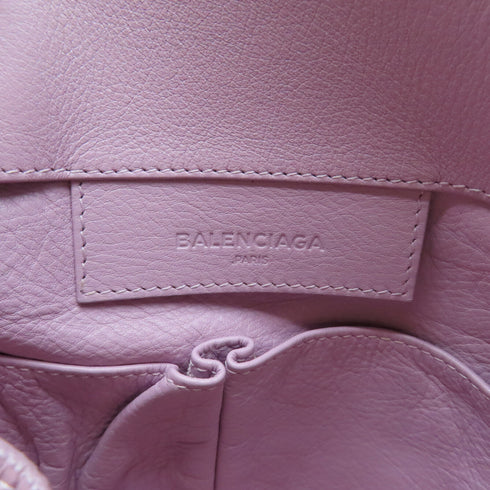 BALENCIAGA SHW Papier Tote Hand Bag 357330 Calfskin Leather Purple
