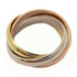 CARTIER Trinity Ring B4234200 18K Yellow White Pink Gold US#6.75 Cartier#54