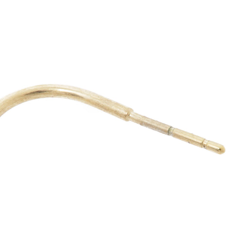 CHANEL CC Earrings Metal Gold/Gray/Orange