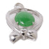 JEWELRY 4.1g Jade Pendant Top 18K White Gold