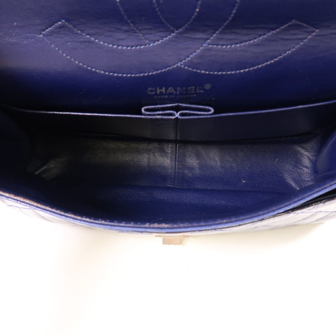 CHANEL CC SHW Chanel 2.55 Chain Shoulder Crossbody Handbag Pattern Leather Navy