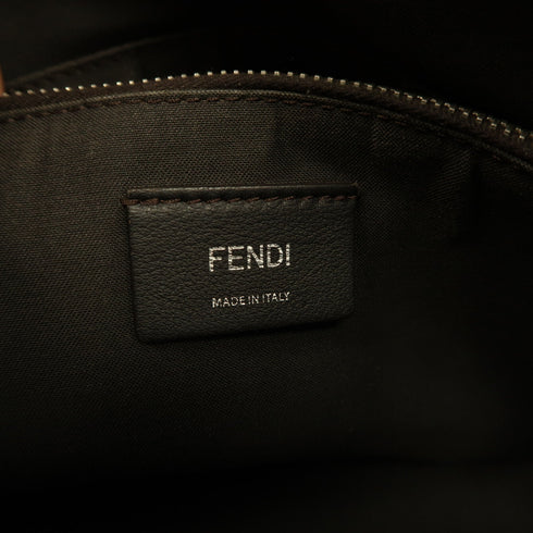 FENDI SHW By the Way 2 Way Shoulder Bag Handbag Calfskin Leather Cream
