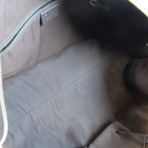 GUCCI GHW GG Boston 2 Way Shoulder Bag 341737 Crystal Coated Canvas Brown