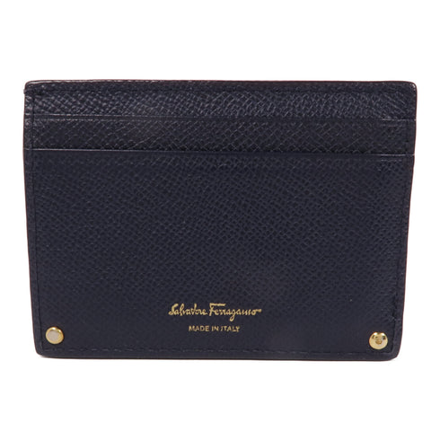 Salvatore Ferragamo GHW Card Case Holder Calfskin Leather