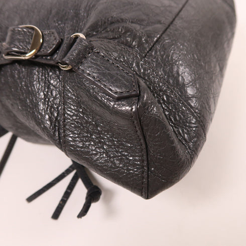 BALENCIAGA SHW Backpack Rucksack 399344 Calfskin Leather Gray Grey