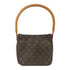 LOUIS VUITTON LV GHW Looping MM Shoulder Bag M51146 Monogram Brown v4