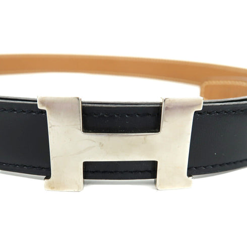 HERMES PHW Mini Constance Belt Togo Leather Silver