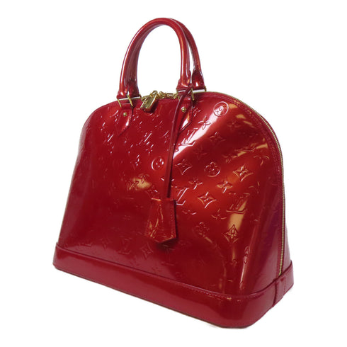 LOUIS VUITTON LV GHW Alma GM Handbag M93596 Vernis Red