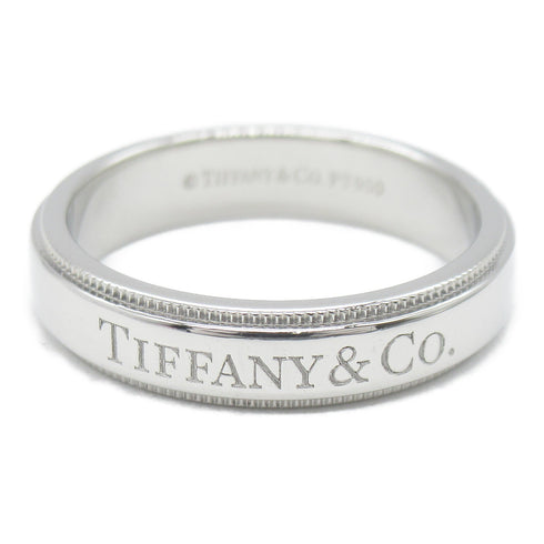 TIFFANY&CO Milgrain Band Ring PT950 Platinum JP#10 US#5.5