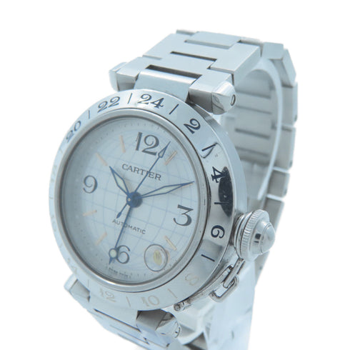 CARTIER Pasha C Automatic Watch W31029M7 Stainless Steel Silver