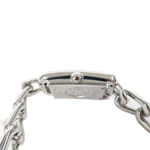 HERMES Nantucket 17x33mm Quartz Watch NA2.110 Stainless Steel White