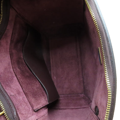 CELINE GHW Belt Bag 2 Way Shoulder Handbag U-AT-0128 Calfskin Leather Purple