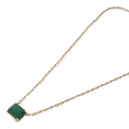 JEWELRY Emerald Necklace Accessories 18K Yellow Gold