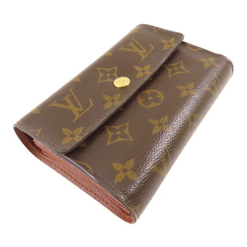 LOUIS VUITTON LV GHW Alexandra Trifold Wallet M60047 Monogram Brown