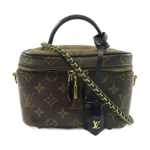 LOUIS VUITTON LV GHW Vanity PM Shoulder Hand Bag Monogram M45165 Brown