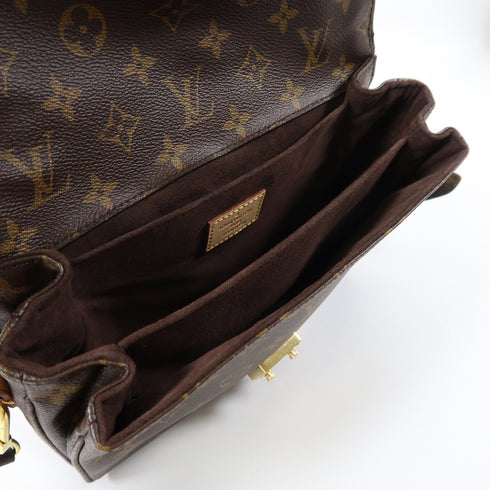 LOUIS VUITTON LV GHW Pochette Metis MM 2 Way Bag M44875 Monogram Brown
