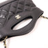 CHANEL CC Nano 31 2 Way Chain Shoulder Crossbody Handbag AP3656 Calfskin Black