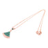BVLGARI Divas's Dream Necklace PZMW44 18K Rose Gold Diamond Malachite