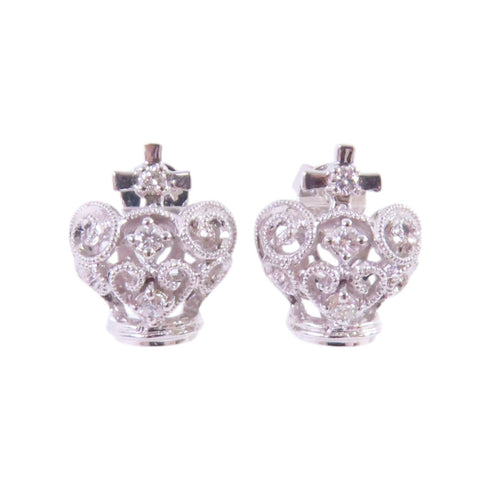 JEWELRY Diamond Earrings 18K White Gold v5