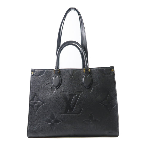 LOUIS VUITTON LV GHW On The Go MM 2 Way Bag M45595 Monogram Empreinte Black