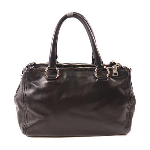 PRADA SHW 2 Way Shoulder Bag BN2866 Calfskin Leather Black