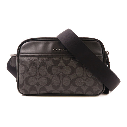 COACH Graham Crossbody Bag Shoulder Bag J2323-C4149 Coated Canvas Leather Black