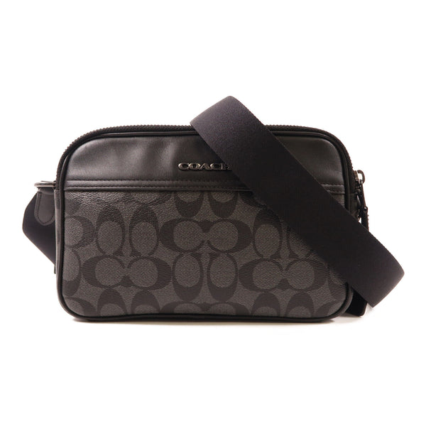 COACH Graham Crossbody Bag Shoulder Bag J2323-C4149 Coated Canvas Leather Black