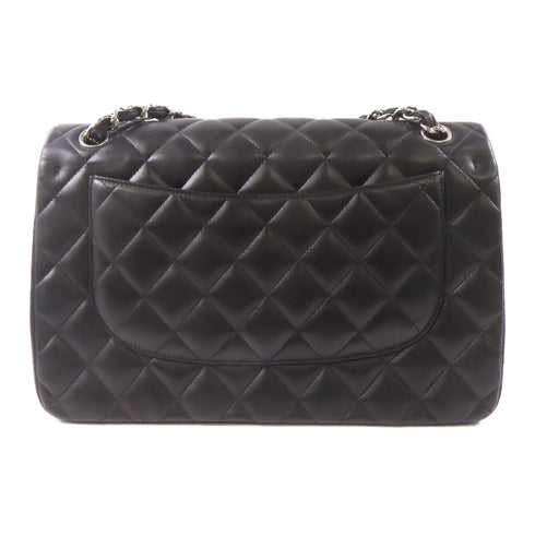 CHANEL CC SHW Large Classic Chain Shoulder Bag A58600 Lambskin Leather Black