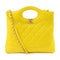 CHANEL Quilted GHW CC Chanel 31 Mini Shopping Bag Calfskin Leather AS4133 Yellow