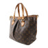 LOUIS VUITTON LV GHW Palermo PM 2 Way Shoulder Bag M40145 Monogram Brown v11