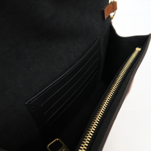 LOUIS VUITTON LV GHW Dauphine Chain Wallet Shoulder Bag M68746 Monogram Brown