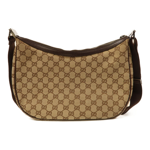 GUCCI GG SHW Shoulder Bag 122790 Canvas Brown