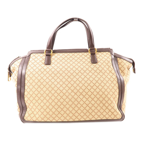 GUCCI GG GHW Double G Boston Bag Handbag 251813 Canvas Leather Brown