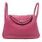 HERMES PHW Lindy 30 2 Way Bag Clemence Leather Tosca