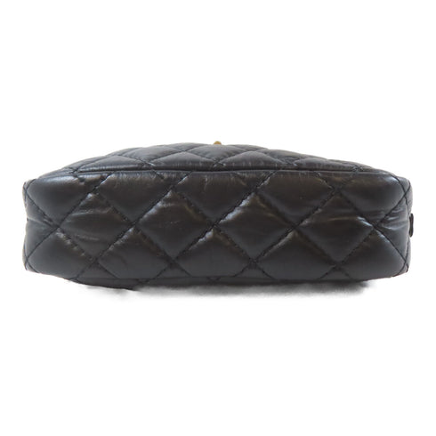 CHANEL Quilted CC GHW 2.55 Camera Bag Chain Shoulder Bag A91768 Calfskin Black