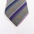 BURBERRY Necktie Tie Silk Grey/Purple