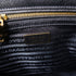 PRADA GHW Galleria 2 Way Shoulder Bag 1BA863 Saffiano Leather Black