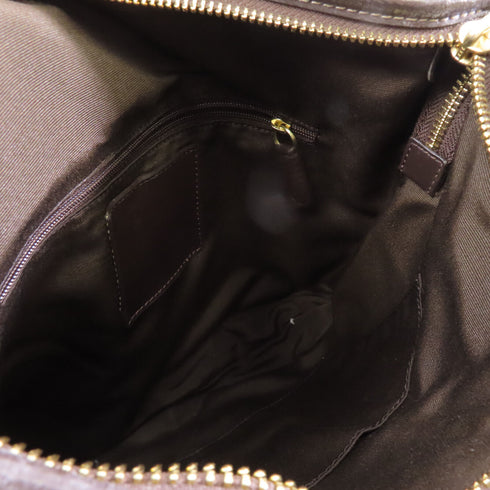 COACH GHW Shoulder Bag F21905 Canvas Brown